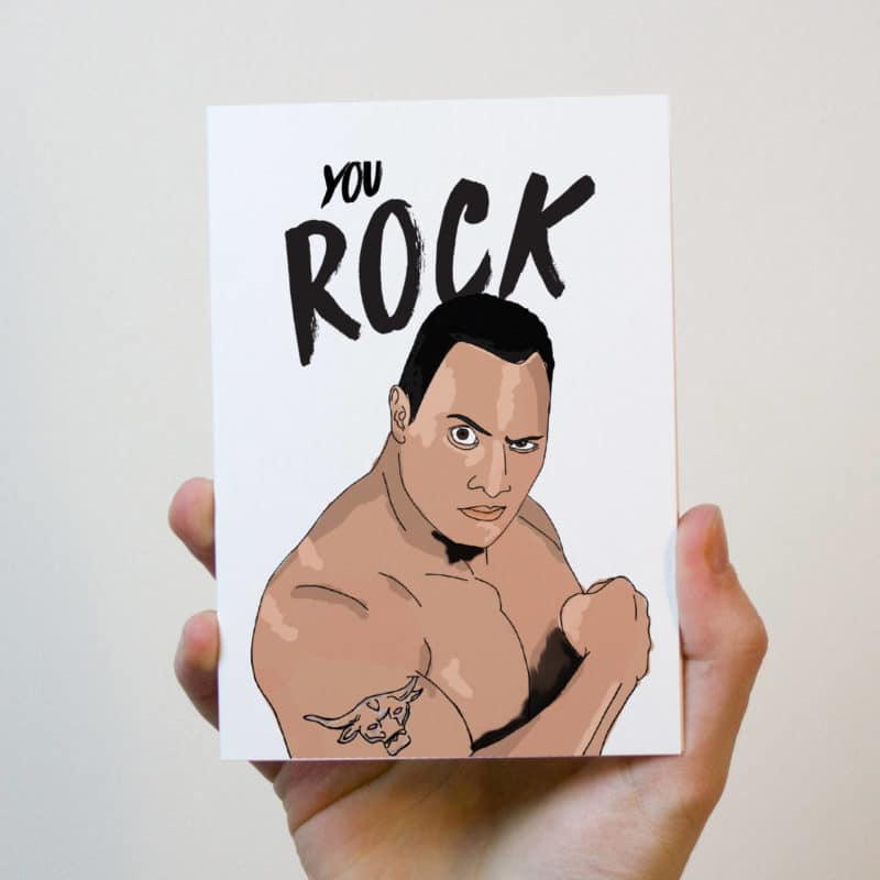 The Rock Birthday Card